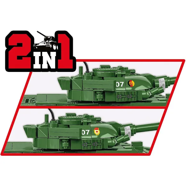 COBI: Ozbrojené síly T-72 (Východní Německo/Sovětský svaz) stavebnice tanku (2625) obrázek 6