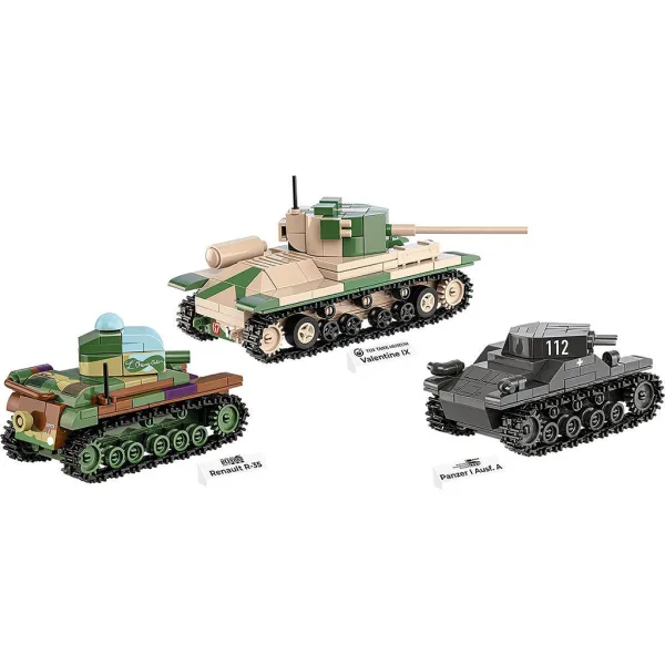 COBI: Panzer I, Renault R35 a Valentine IX – 3 v 1 stavebnice (2740) obrázek 8