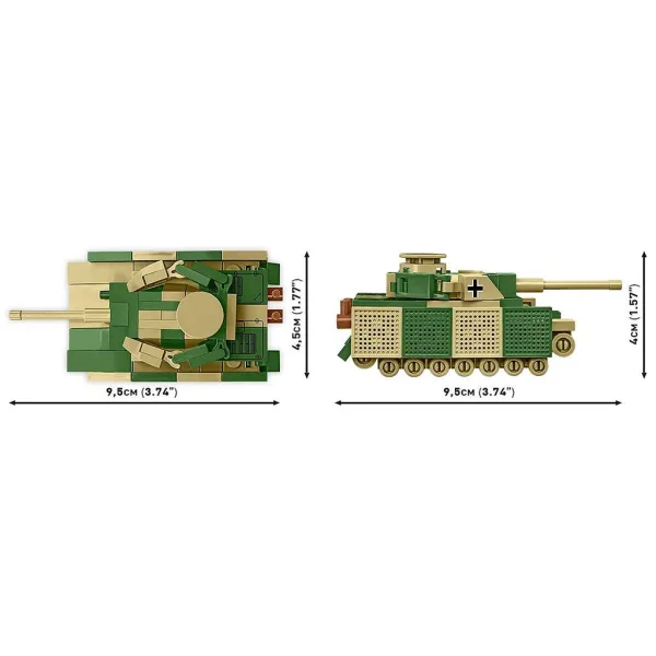 COBI: Panzer IV Ausf. J obrněný tank stavebnice (3097) obrázek 4