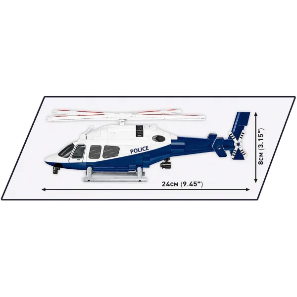 COBI: Policejní vrtulník Bell 429 stavebnice (26630) obrázek 4
