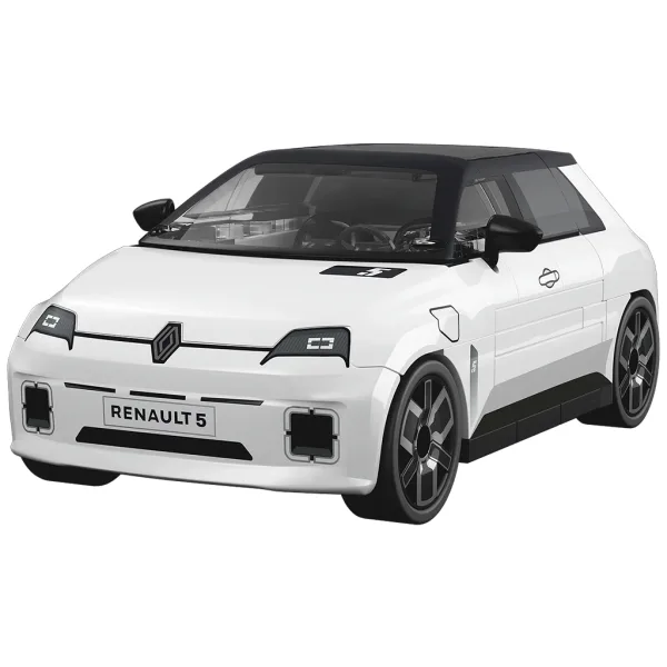 COBI: Renault 5 E-Tech bílý stavebnicový automobil (24675) obrázek 2