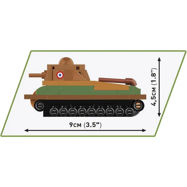 COBI: Somua S-35 francouzský tank stavebnice (3093) obrázek 4