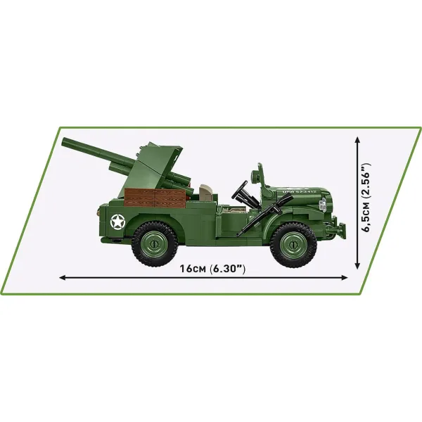 COBI: Stavebnice 37mm GMC M6 Fargo z 2. světové války (3116) obrázek 4