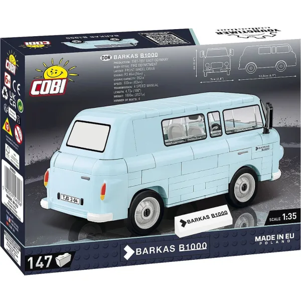 COBI: Stavebnice Barkas B1000 mikrobus (24600) obrázek 3