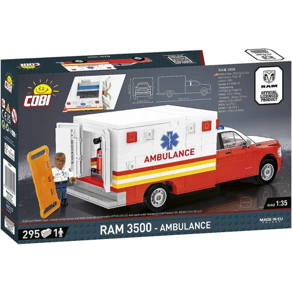 COBI: Stavebnice Dodge RAM 3500 sanitka (24609) obrázek 3