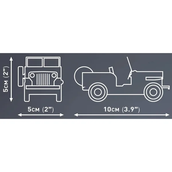 COBI: Stavebnice Jeep Willys CJ-2A (24517) obrázek 3