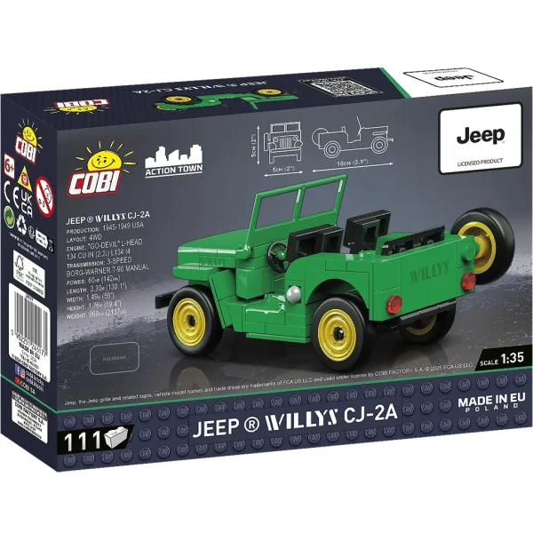 COBI: Stavebnice Jeep Willys CJ-2A (24517) obrázek 4