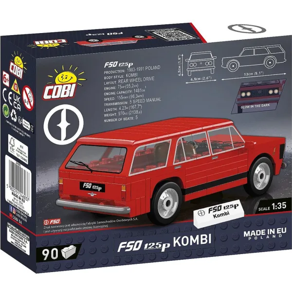 COBI: Stavebnice Polski Fiat 125p Kombi (24603) obrázek 3