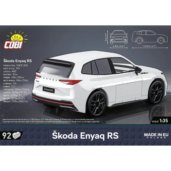 COBI: Stavebnice Škoda Enyaq RS (24575) obrázek 3