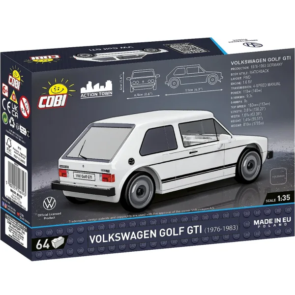 COBI: Stavebnice Volkswagen Golf GTI (24614) obrázek 3