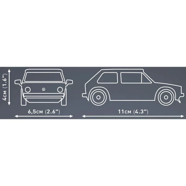 COBI: Stavebnice Volkswagen Golf Mk1 (24613) obrázek 4