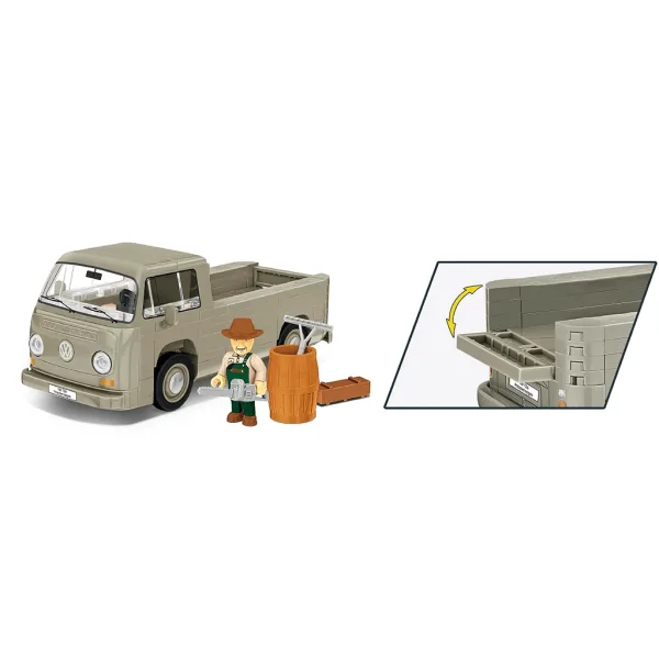 COBI: Stavebnice Volkswagen T2a valníkový nákladní vůz (24618) obrázek 3