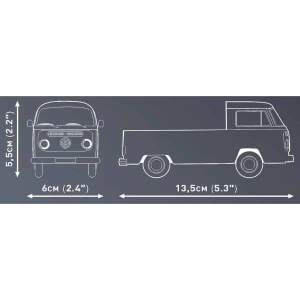 COBI: Stavebnice Volkswagen T2a valníkový nákladní vůz (24618) obrázek 4