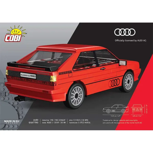 COBI: Stavebnice auta Audi Quattro 1980 (24664) obrázek 2