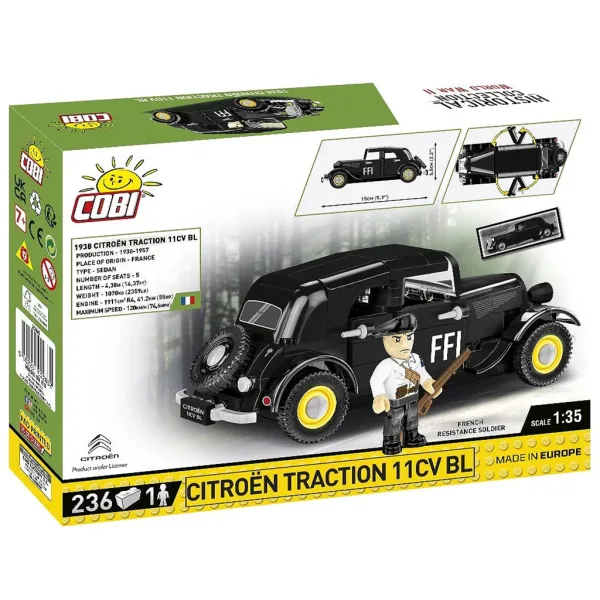 COBI: Stavebnice auta Citroën Traction 11CV BL (2266) obrázek 4