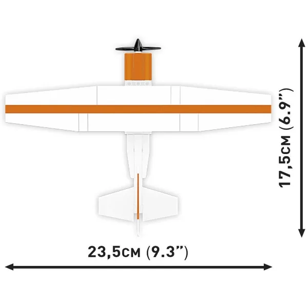 COBI: Stavebnice letadla Cessna 172 Skyhawk oranžovo-bílá (26623) obrázek 5