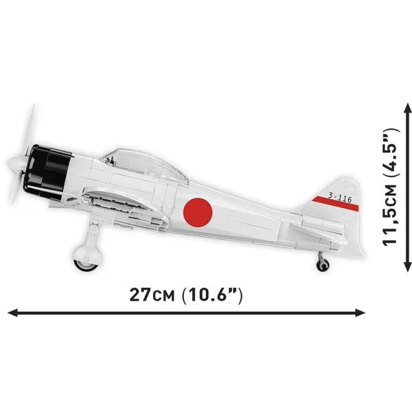 COBI: Stavebnice letadla Mitsubishi A6M2 Zero‑Sen (5729) obrázek 5