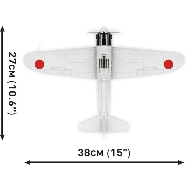 COBI: Stavebnice letadla Mitsubishi A6M2 Zero‑Sen (5729) obrázek 6