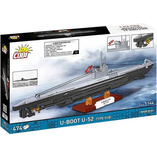 COBI: Stavebnice ponorky U-52 (typ VIIB) z 2. světové války (4852) obrázek 7