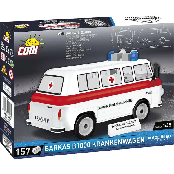 COBI: Stavebnice sanitky Barkas B1000 (24595) obrázek 3