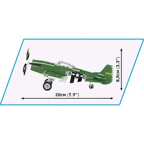 COBI: Stavebnice stíhacího letounu Mustang P-51D (5860) obrázek 6