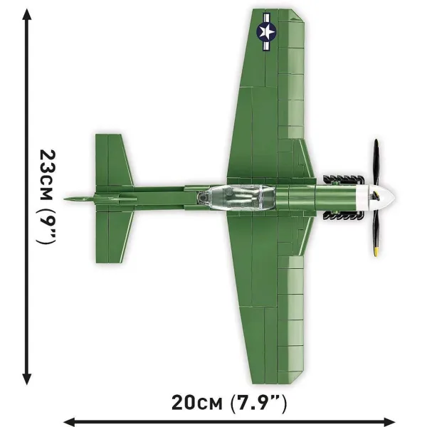 COBI: Stavebnice stíhacího letounu Mustang P-51D (5860) obrázek 7