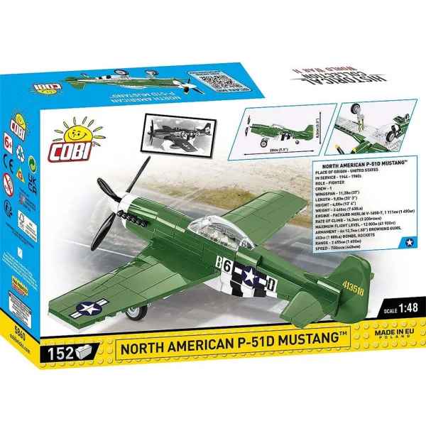 COBI: Stavebnice stíhacího letounu Mustang P-51D (5860) obrázek 8