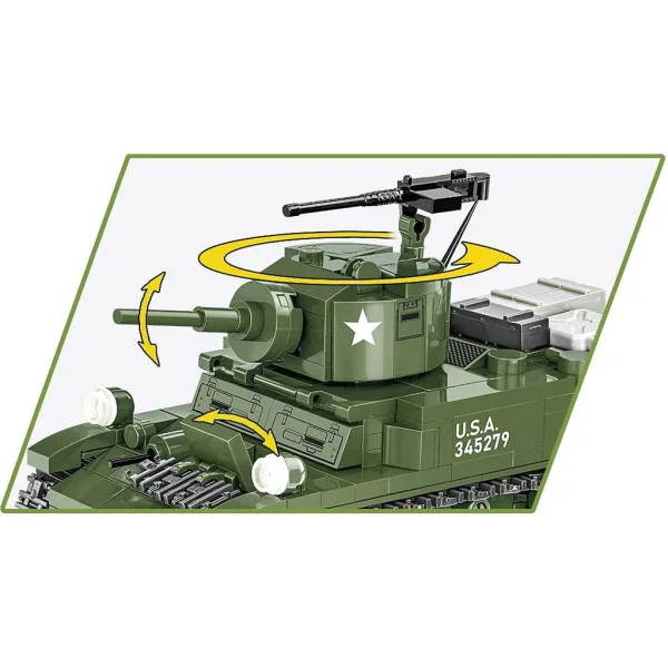 COBI: Stavebnice tanku M3 Stuart (3129) obrázek 3