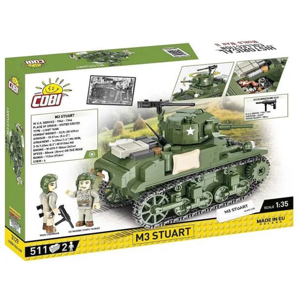 COBI: Stavebnice tanku M3 Stuart (3129) obrázek 8