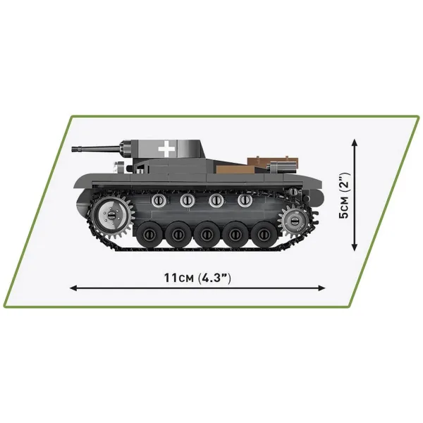 COBI: Stavebnice tanku Panzer II Ausf. A (2718) obrázek 5