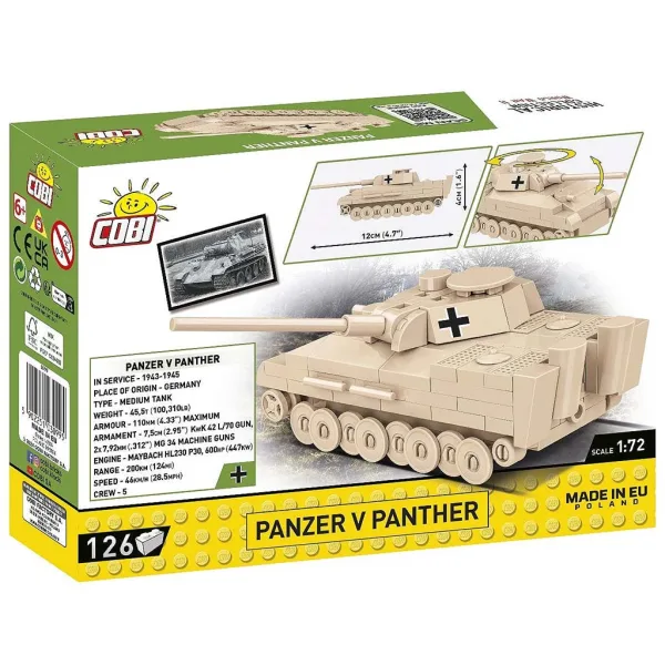COBI: Stavebnice tanku Panzer V Panther (3099) obrázek 5