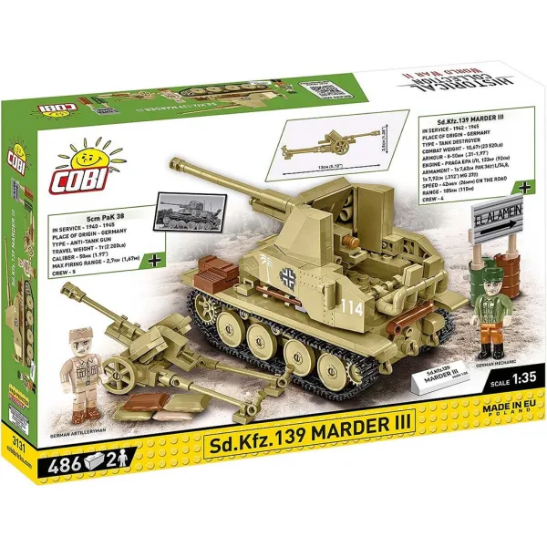 COBI: Stavebnice tanku Sd.Kfz. 139 Marder III (3131) obrázek 6