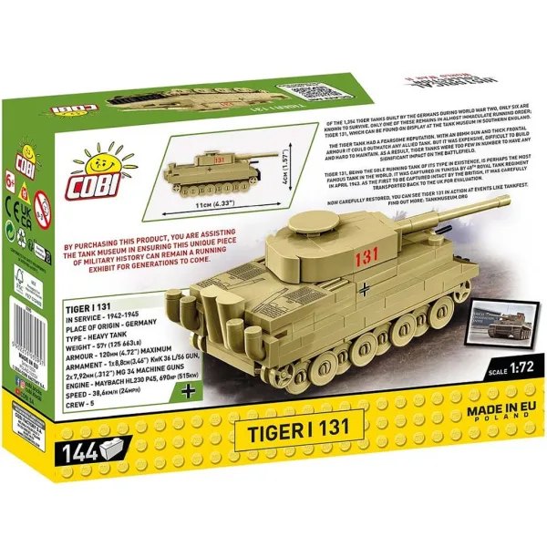 COBI: Stavebnice tanku Tiger I 131 (3095) obrázek 4