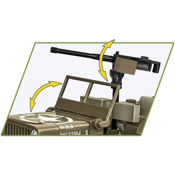 COBI: Stavebnice vojenského vozu Willys MB (3133) obrázek 4