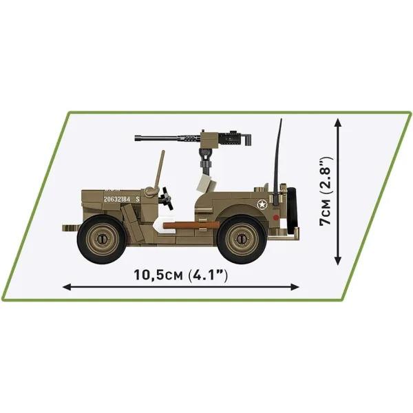 COBI: Stavebnice vojenského vozu Willys MB (3133) obrázek 6