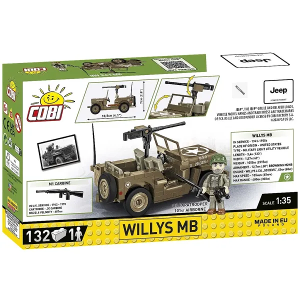 COBI: Stavebnice vojenského vozu Willys MB (3133) obrázek 7