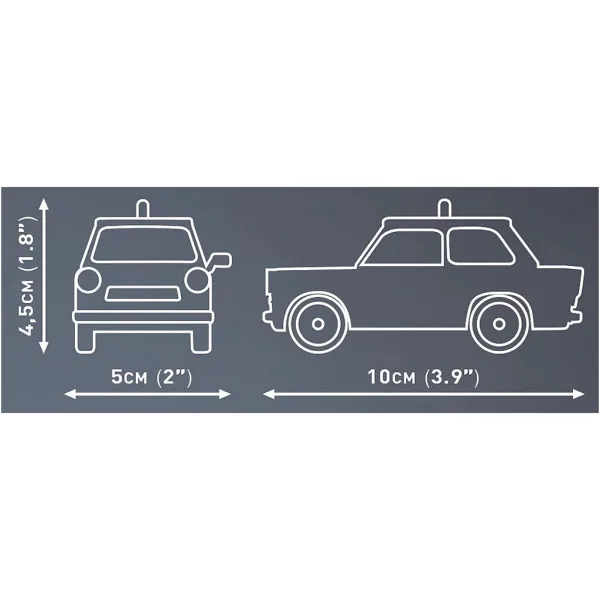 COBI: Trabant 601 Polizei stavebnice (24541) obrázek 3