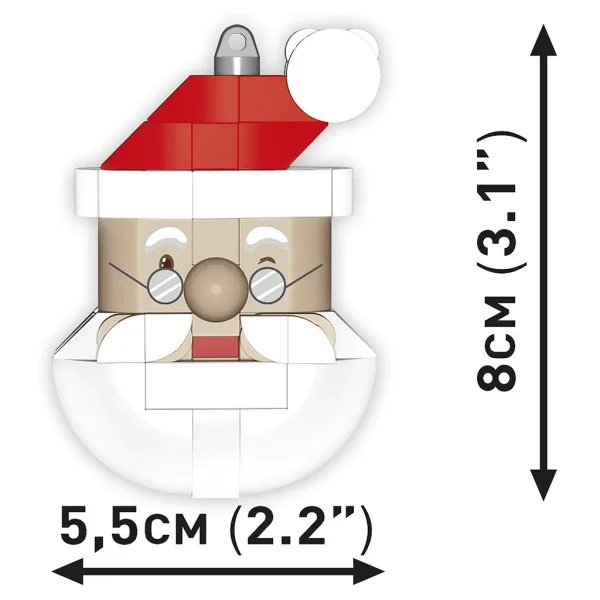 COBI: Vánoční ozdoba Santa stavebnice (20011) obrázek 3