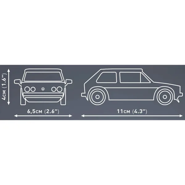 COBI: Volkswagen Golf GTI modré stavebnice (24615) obrázek 4