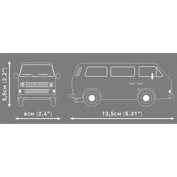 COBI: Volkswagen T3 stavebnice auta (24634) obrázek 4