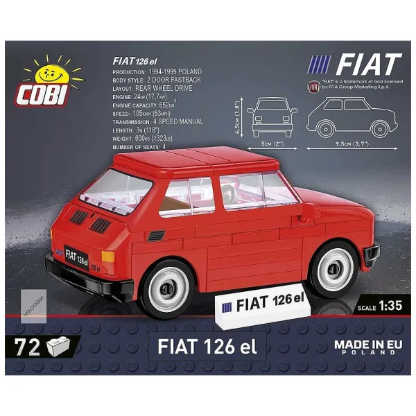 COBI: stavebnice auta Fiat 126p (24531) obrázek 2