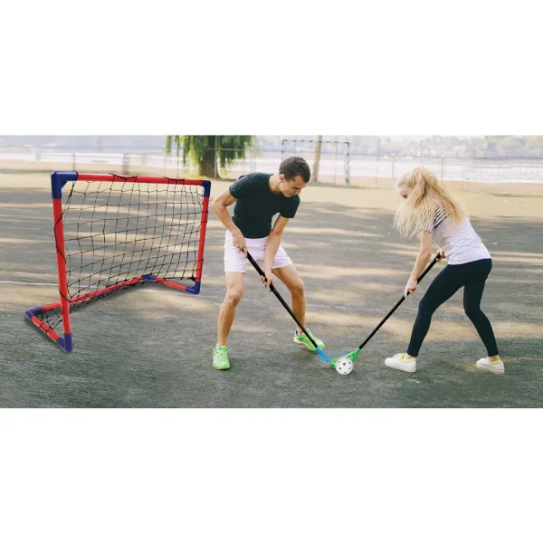CROSS Floorball sada se 2 florbalovými holemi a 2 brankami - Woodyland obrázek 3