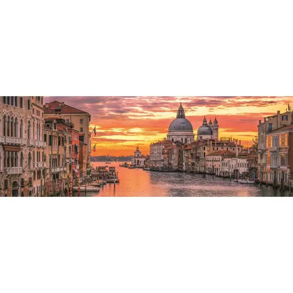 Canal Grande, Benátky 1000 dílků HQC panorama puzzle 98x33cm - Clementoni obrázek 2