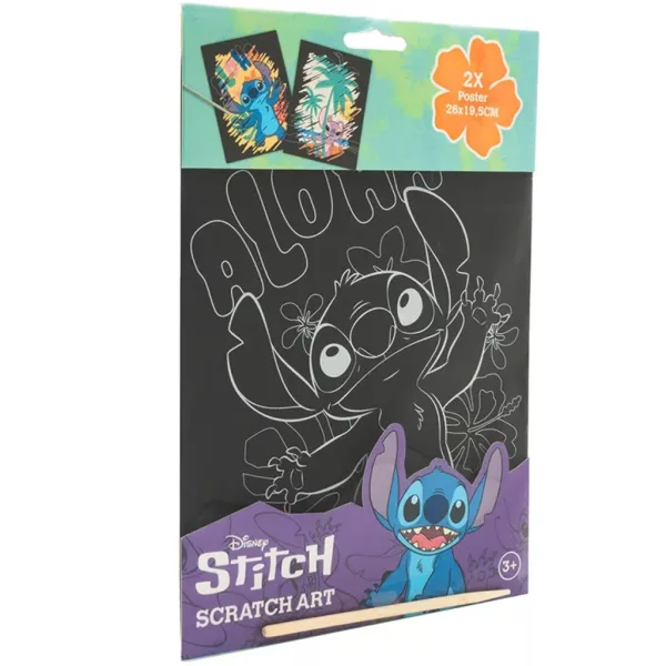 Canenco: Stitch škrabací plakát, 29x15 cm, 2 kusy obrázek 2