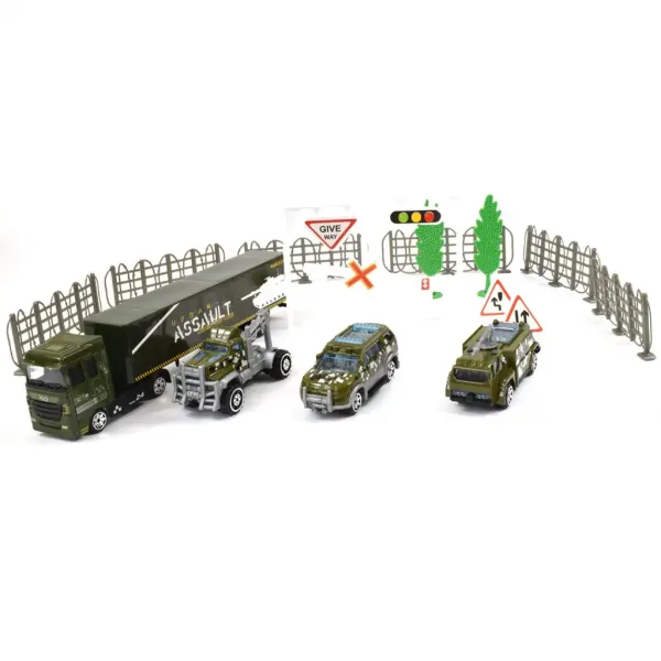 Chariot Die-Cast: Kovová vojenská vozidlová sada s doplňky ve dvou variantách obrázek 2