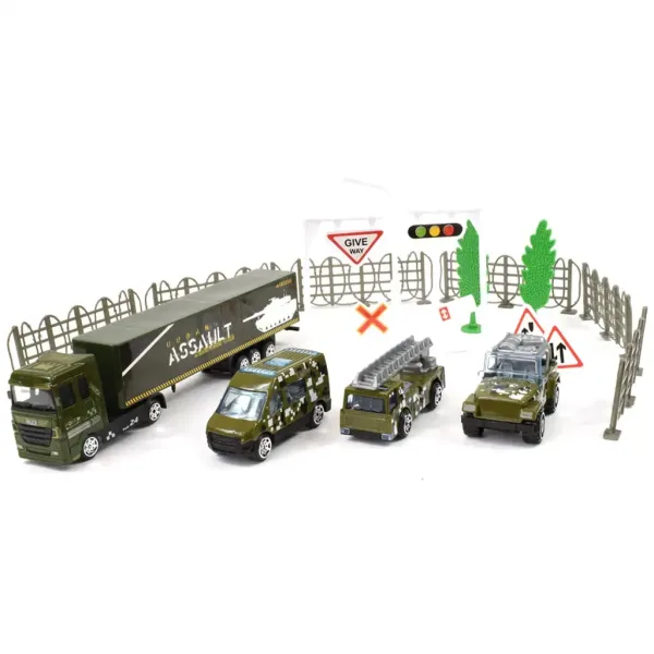 Chariot Die-Cast: Kovová vojenská vozidlová sada s doplňky ve dvou variantách obrázek 3