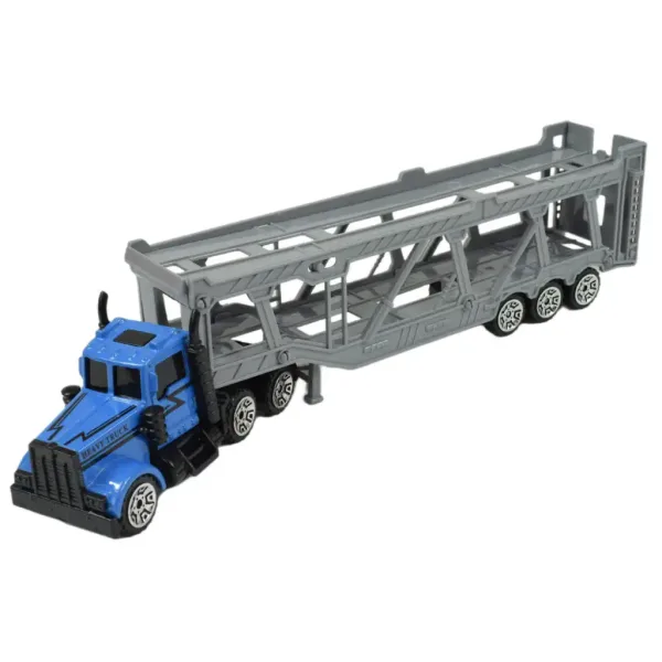 City Truck: Modrý autotransportér s červeným nákladním autem 22cm obrázek 2
