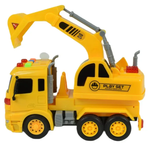 City Truck: Nakladač s kbelíkem, světlem a zvukem 20cm obrázek 5
