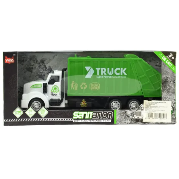 City Truck: Nákladní auto na sběr tříděného odpadu s otočnými koly 22 cm obrázek 6