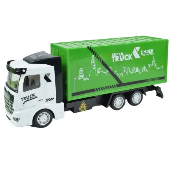 City Truck: Přestavitelný nákladní vůz na odpadky s koly a značkami 19 cm obrázek 8